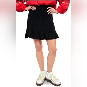 NWOT Free People black knit Skirt